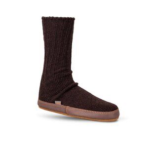 NWT Acorn Wool Slipper Sock Raisin